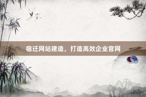 宿迁网站建造，打造高效企业官网